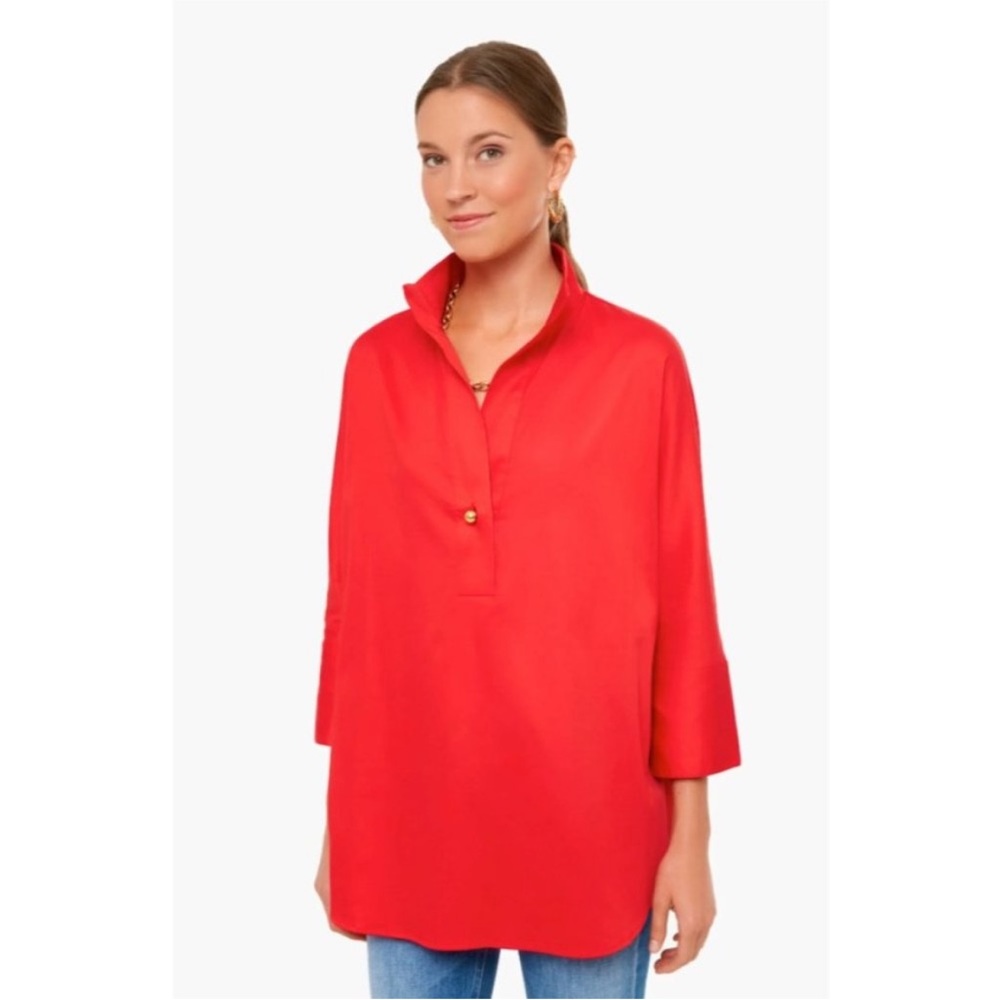 Tuckernuck red willow blouse size S